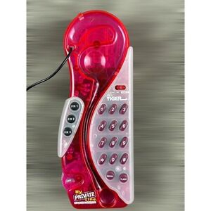 Tiger Electronics My Private Line HandsFree Telephone Translucent Pink Y2K Retro